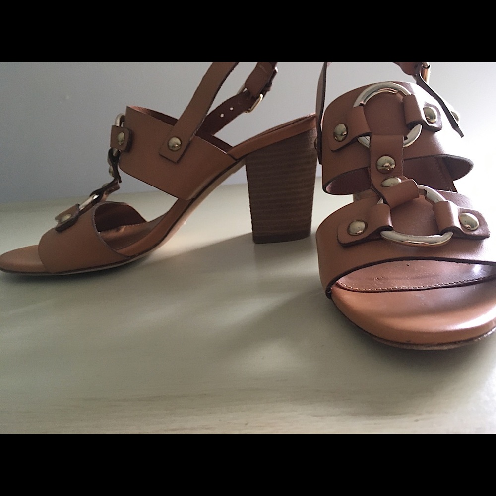J.Crew Tan Heeled Sandals